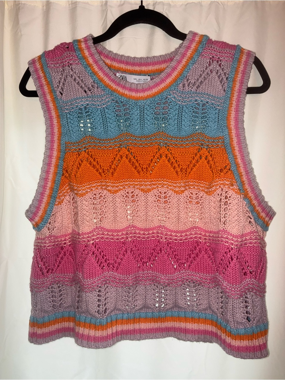 ZARA Sleeveless Sweater Tank- Women's Large
